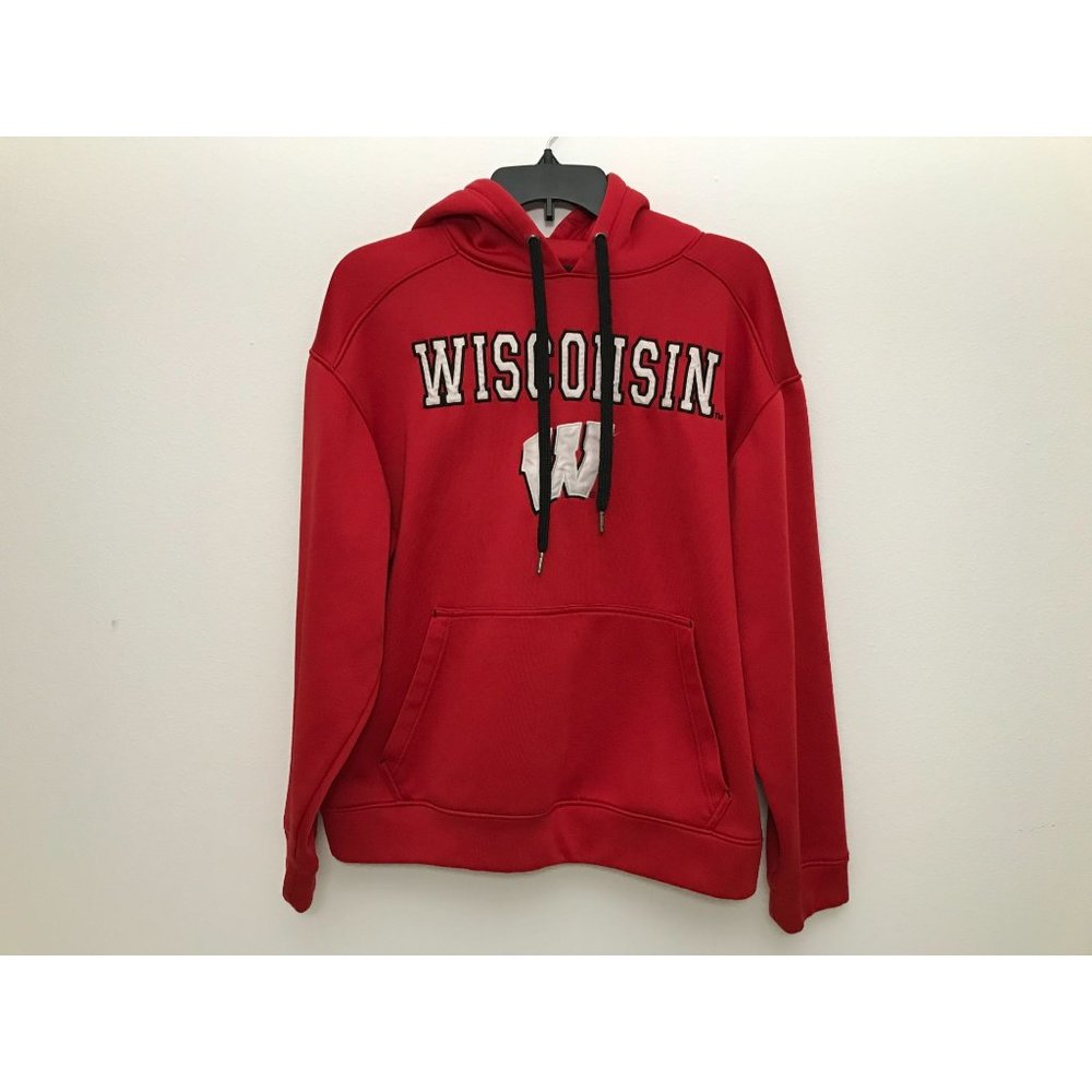 Wisconsin Mens S Red Hoodie Sweatshirt *12